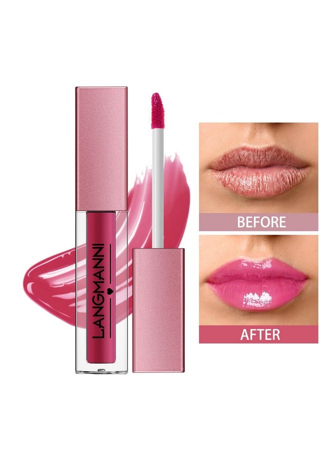 LANGMANNI 12Pcs Lip gloss Collection Makeup Set, Shiny Smooth Soft Liquid Lip Glosses Lip Stain With Rich Varied Colors For Girls And Women Makeup (Glossy-A)