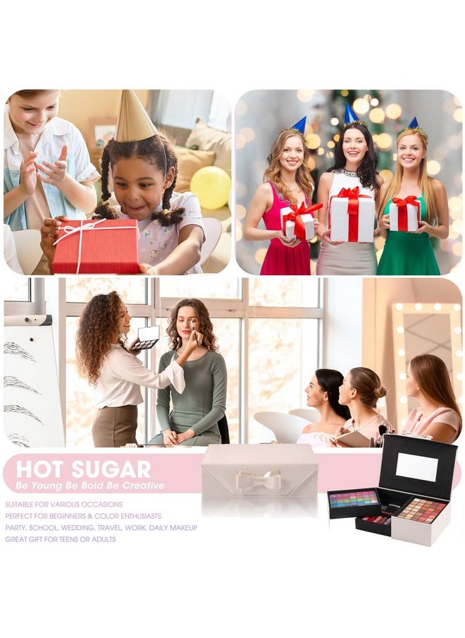 Hot Sugar Girls Makeup Kit for Teenagers, Beginner Makeup Gift Set for Women Full Makeup Kit (WHITE)