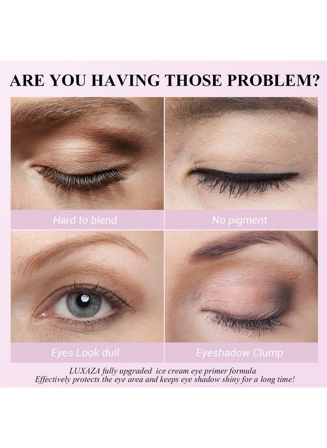 LUXAZA Eyeshadow Primer,Eye primer＆Eyeliner Primer,Cream Matte Eye Shadow Primer On Base.Makeup Looks - Lasts All Day-0.35 oz