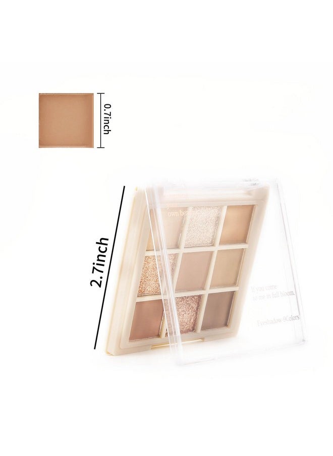 Boobeen Nude Eyeshadow Palette - Matte and Shimmer Makeup, Highly Pigmented Creamy Eye Shadow Powder, Create a Neutral Eye Look, Long Wearing