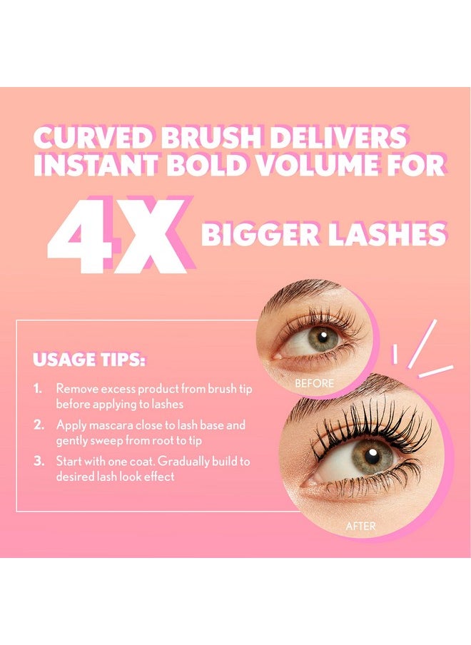 CoverGirl Eye Enhancer, Berry Brown, 3D Mascara, Curved Fiber Brush, Plant-Based Lifting Wax, For All Lash Types, 24-Hour Wear, Transfer-Proof, Flake-Free, 0.30oz