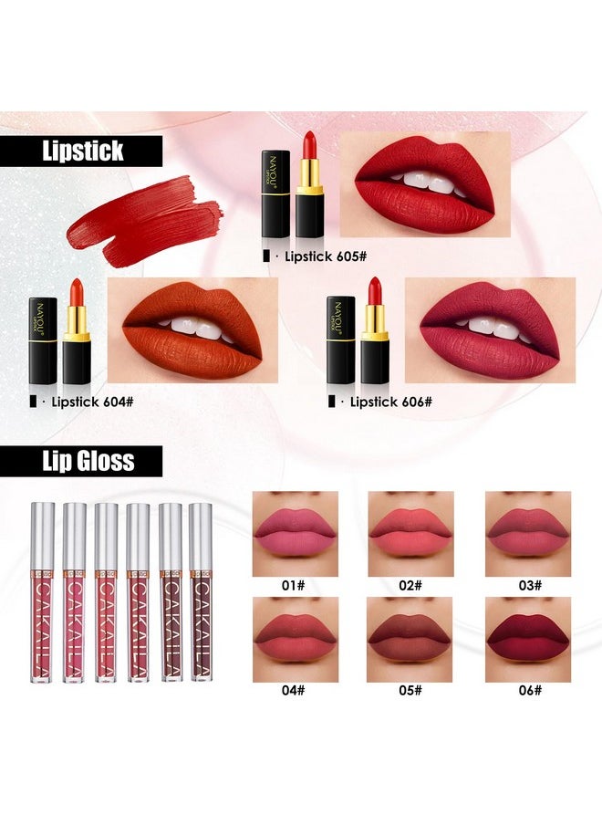 All in One Makeup Kit for Women Full Kit, Travel Makeup Kit, Makeup Gift Set for Women & Girls, Makeup Essential Bundle Include Foundation Eyeshadow Palette Lipstick Eyebrow Pencil Cosmetic Brush Set