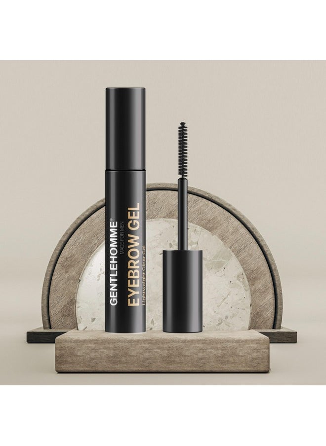 Gentlehomme Mens Eyebrow Gel - Clear Brow Setting Gel for Men, Hold and Setting Gel with Spiral Brush to Keep Eyebrows and Beard In Place, Eyebrow Serum Enhancer Gel, Durable and Long Lasting