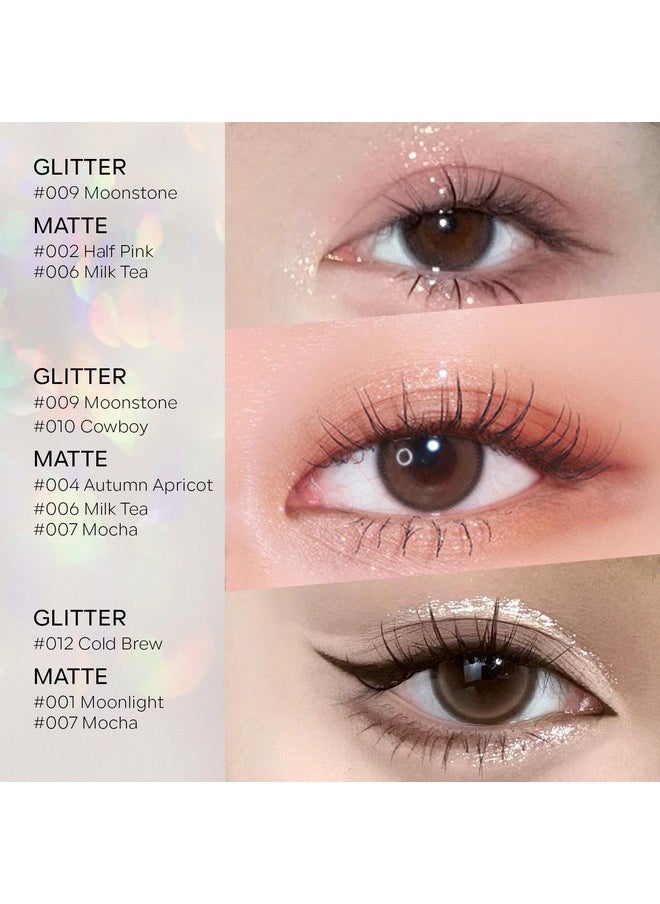 KYDA Single Matte Eyeshadow, Nude Beige Brown Eyeshadow, Ultra-fine Smooth Powder, Lightweight Blendable Formula, Daily Matte Eyes Makeup, Milk Tea