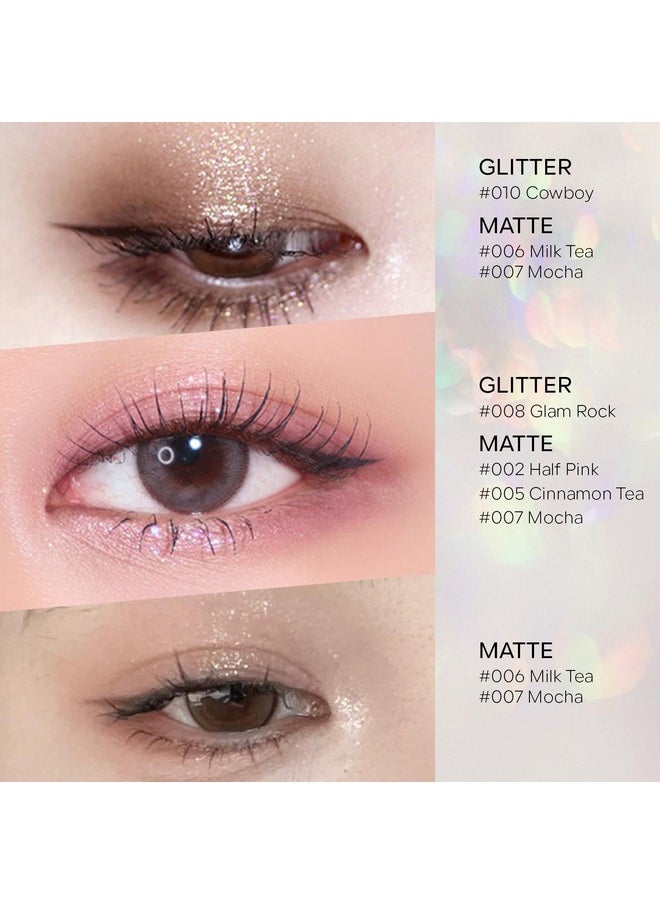 KYDA Single Matte Eyeshadow, Nude Beige Brown Eyeshadow, Ultra-fine Smooth Powder, Lightweight Blendable Formula, Daily Matte Eyes Makeup, Milk Tea