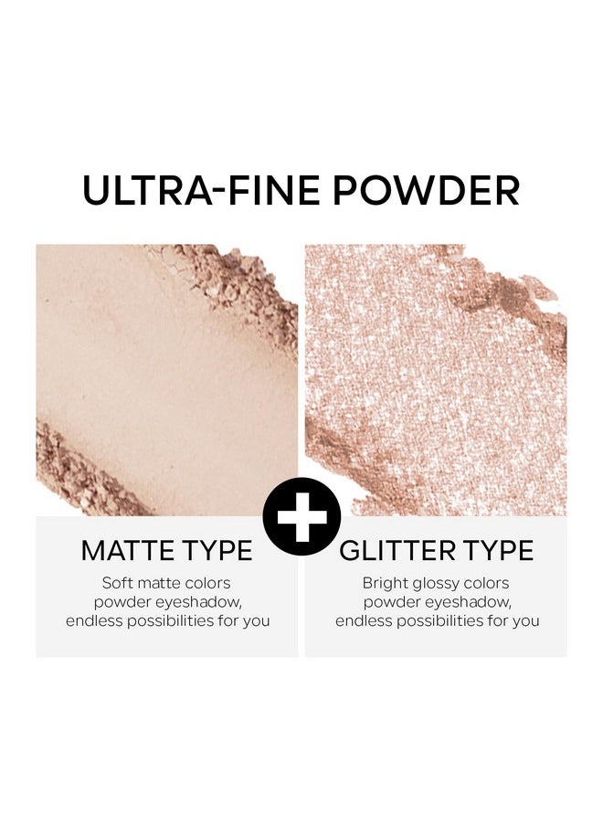 KYDA Single Matte Eyeshadow, Nude Beige Brown Eyeshadow, Ultra-fine Smooth Powder, Lightweight Blendable Formula, Daily Matte Eyes Makeup, Milk Tea