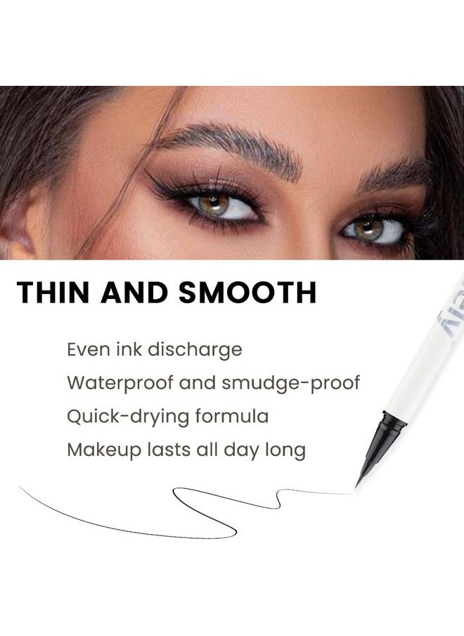 evpct Eyebrow Stamp Pencil Kit for Eyebrows, Makeup Brow Stamp Trio Kit with Waterproof Eyebrow Pencil, Eyeliner, Eyebrow Pomade, 10 Eyebrow Stencils and Dual-ended Eyebrow Brush, Kit-06# MEDIUM BROWN