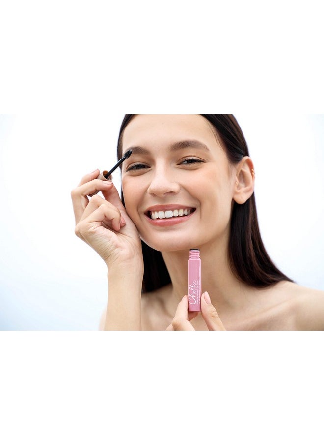 Chella Eyebrow Gel, Defining Clear Eyebrow Gel - Lightweight Formula for Natural, Long Lasting Makeup - Vegan, Cruelty Free, Paraben Free, Gluten Free
