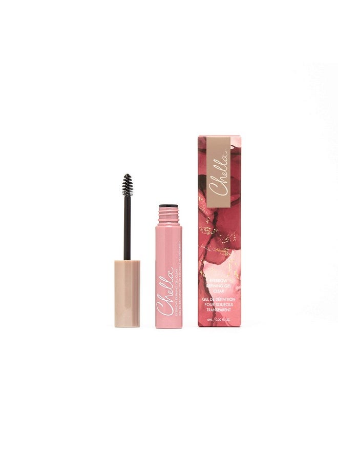 Chella Eyebrow Gel, Defining Clear Eyebrow Gel - Lightweight Formula for Natural, Long Lasting Makeup - Vegan, Cruelty Free, Paraben Free, Gluten Free