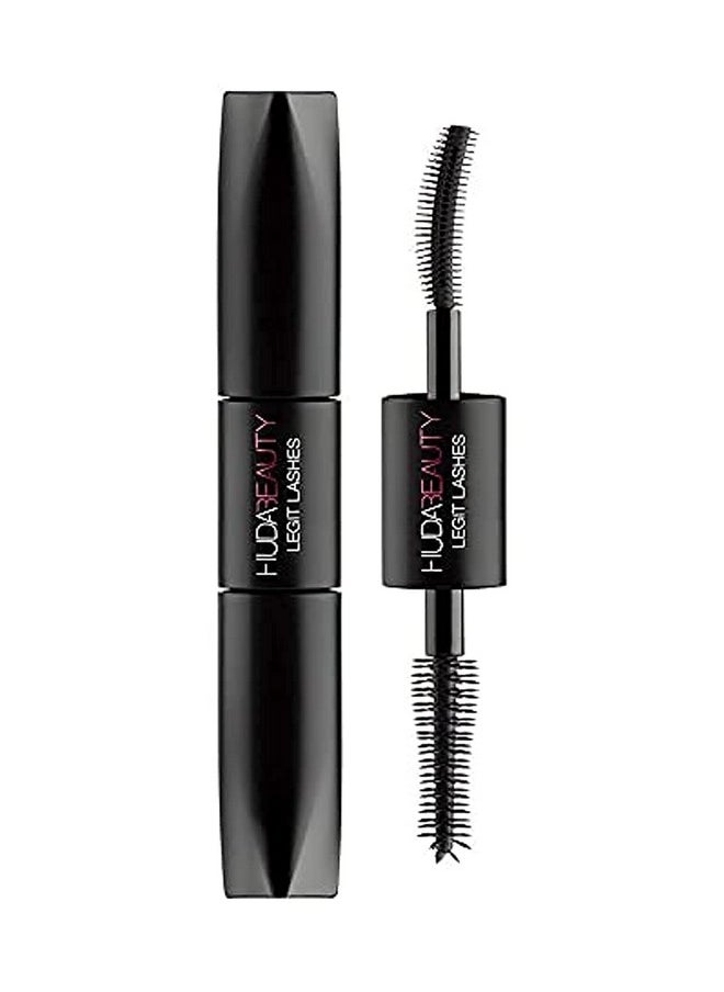 Huda Beauty Legit Lashes Mascara 2 in 1 (2x3.5ml / .11fl oz), Black