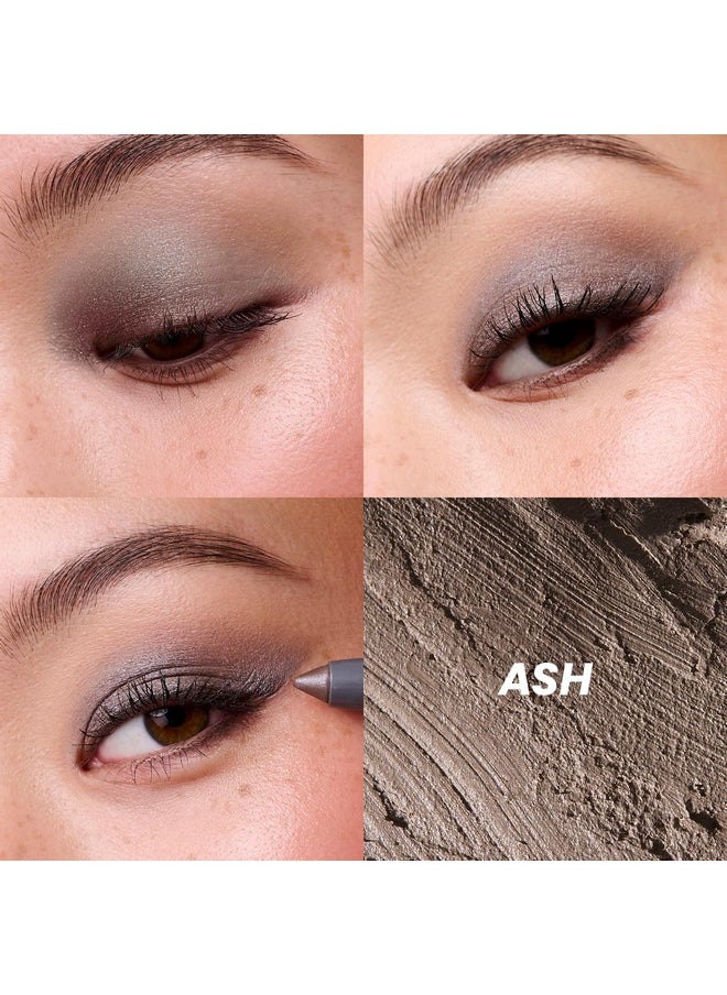 Wonderskin IYKYK Eyeshadow Stick - Longwear Eye Shadow Sticks, Budge-Proof and Waterproof Shimmer Eyeshadow Stick with Built-in Sharpener (Ash)