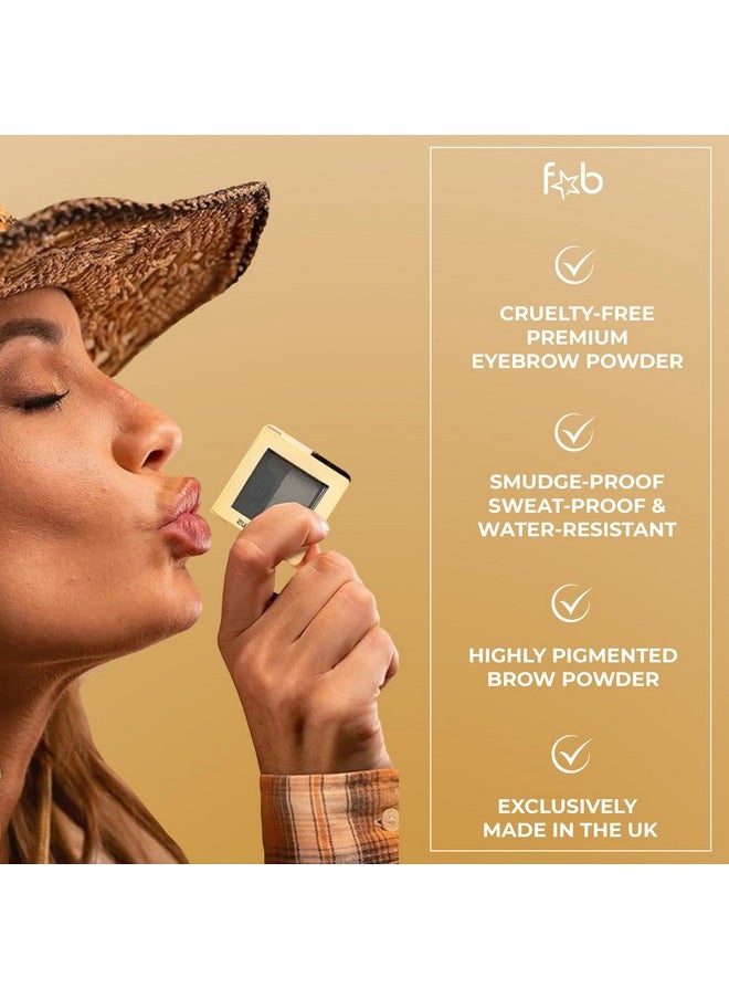 Lux Eyebrow Kit Refill Powder - Soft and Natural Eyebrow Definition for Light Brown/Medium Brows On-The-Go