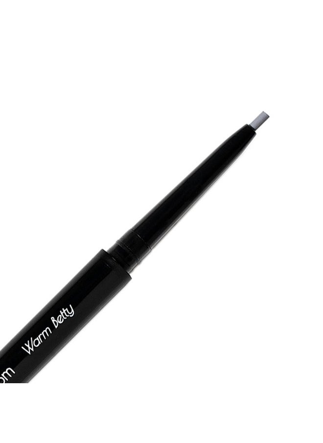 Eye Embrace Warm Betty Micro Tip Pen: Light Gray Ultra-Fine Micro Eyebrow Pencil - Waterproof, Double-Ended Automatic Micro-Tip & Spoolie Brush, Cruelty-Free (Warm Betty)