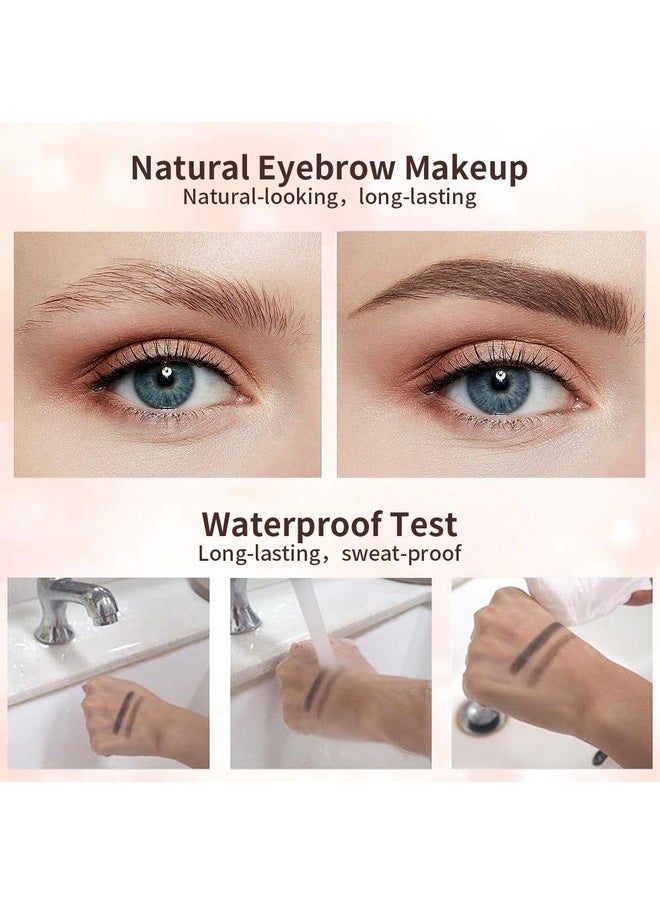 ELLESY Eyebrow Powder Makeup Eyebrow Palette Long-Lasting and Waterproof Makeup Eye brow Powder Palette Soft Texture For Naturing Looking Eyebrow Color With Mirror(Black Brown)