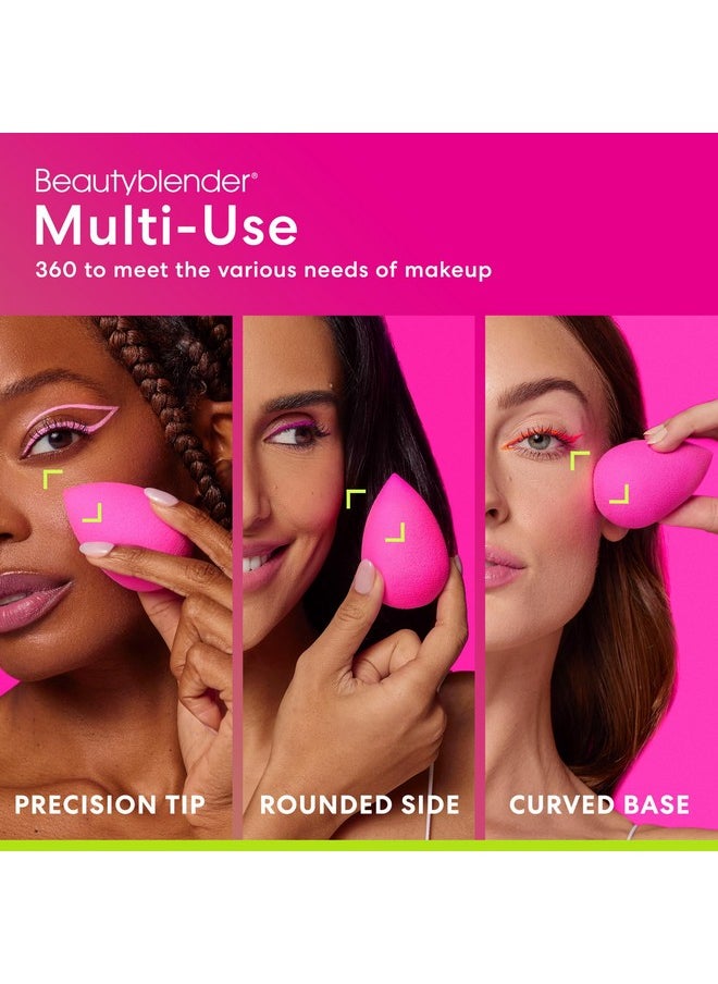 Beautyblender® | Original Pink + Nude Beauty Blender 2-Piece Bundle for Blending Foundations, Powders, and Creams, Super-Soft Foam for Streak-Free Application, Made in the USA, Reusable, Washable