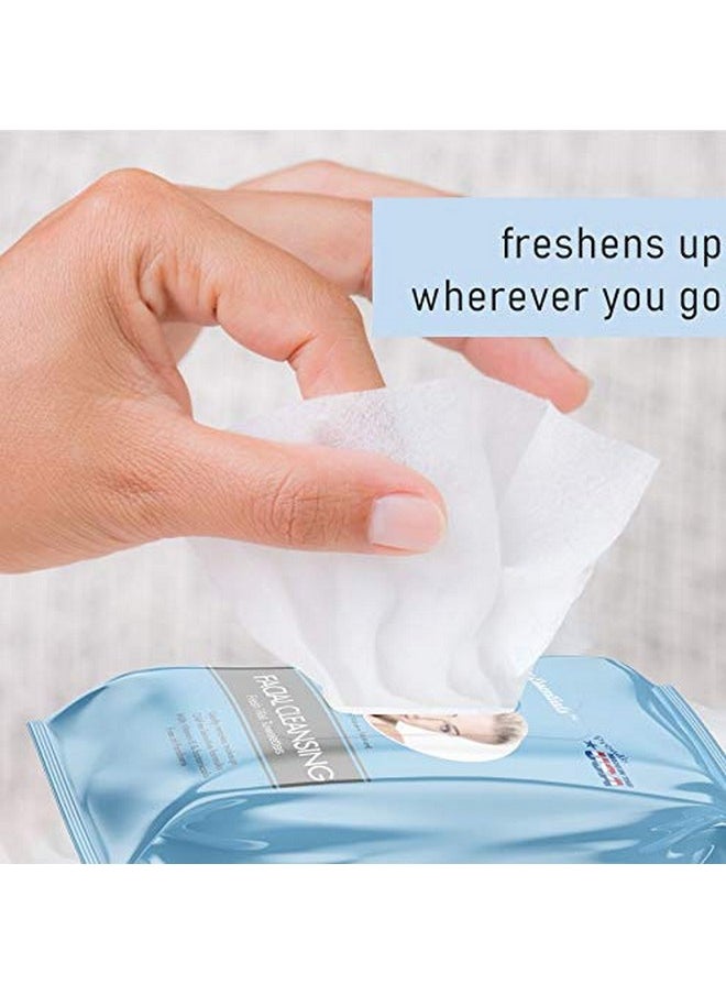WipeEssentials Facial Cleansing Wipes with Vitamin E and Botanical Extracts - 360 wipes - 12 Packs of 30ct, Gifts for Women Travel Essentials