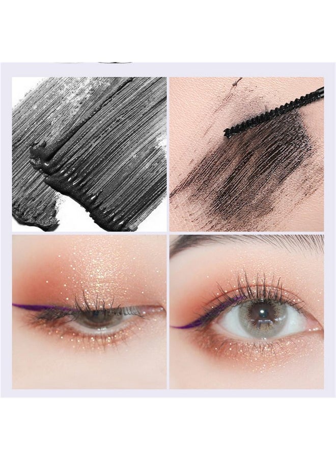 Black Waterproof Mascara for Fine Short Eyelash, Small Wand Brush Mascara, Long-Lasting, Smudge-proof, Voluminous Eyelashes, Gift(1 Pcs)