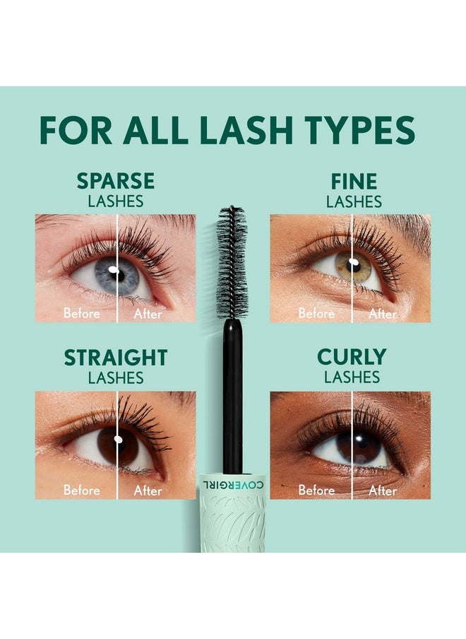 Covergirl Lash Blast Cleantopia Mascara, Volumizing, Smudge-Proof, Vegan Formula, Extreme Black 800, 1 Count
