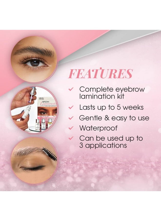 Ardell Brow Lamination Kit, Lift, Shape, and Define Brows, Waterproof, 1-pack