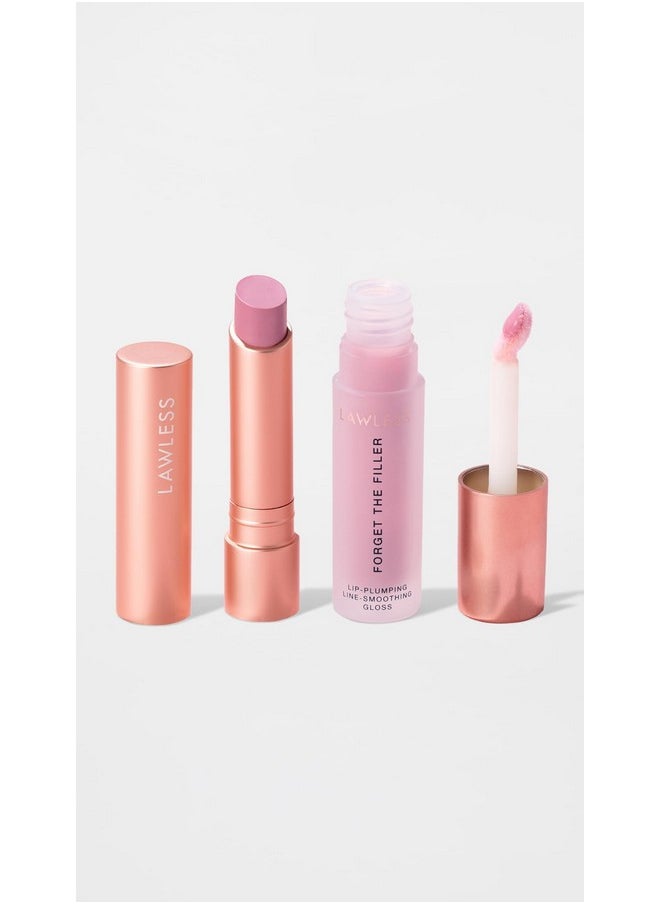 Lawless Women's Lip Twin Bundle, Lavender Sorbet, Pink, 2 Count