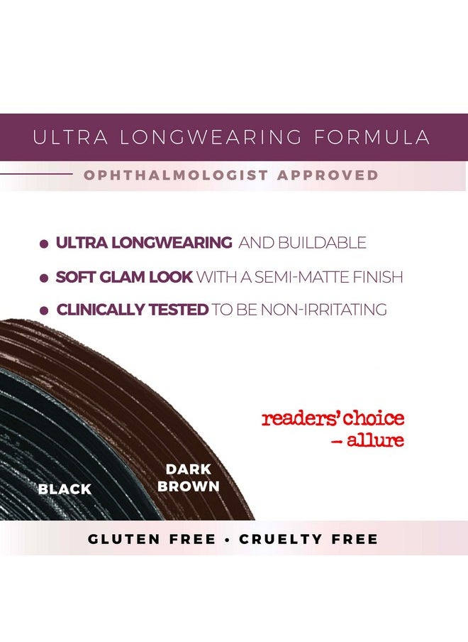 Blinc Amplified Tubing Mascara, Ultra-Longwearing Washable, Soft-Glam Volumizing, Lengthening and Defining, Gluten & Cruelty Free, Black, 9mL / 0.30 Fl. OZ