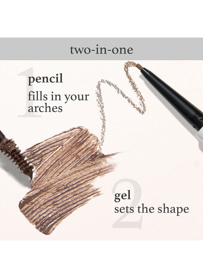 Julep Brow 101 Sculpting Pencil & Tinted Brow Gel Set - Dual-Ended Eyebrow Tool with Brush and Precision Tip - Long-Lasting, Waterproof Formula for Perfectly Defined and Tinted Brows -Medium Brown