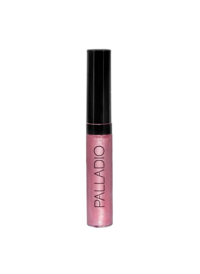 Palladio Lip Gloss, Non-Sticky Lip Gloss, Contains Vitamin E and Aloe, Offers Intense Color and Moisturization, Minimizes Lip Wrinkles, Softens Lips with Beautiful Shiny Finish, Passion Pink