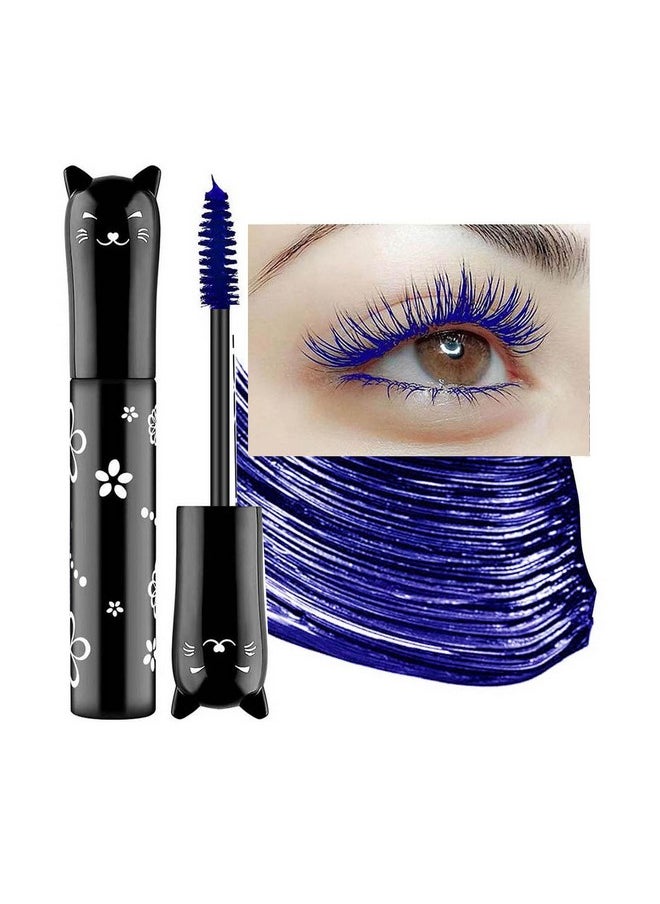 Blue Mascara For Eyelashes Waterproof Voluminous Natural Hypoallergenic Colored Best Benefit Volumizing Lengthening Curling Defining Washable Blue Lashes Eyelashes Mascara Navy