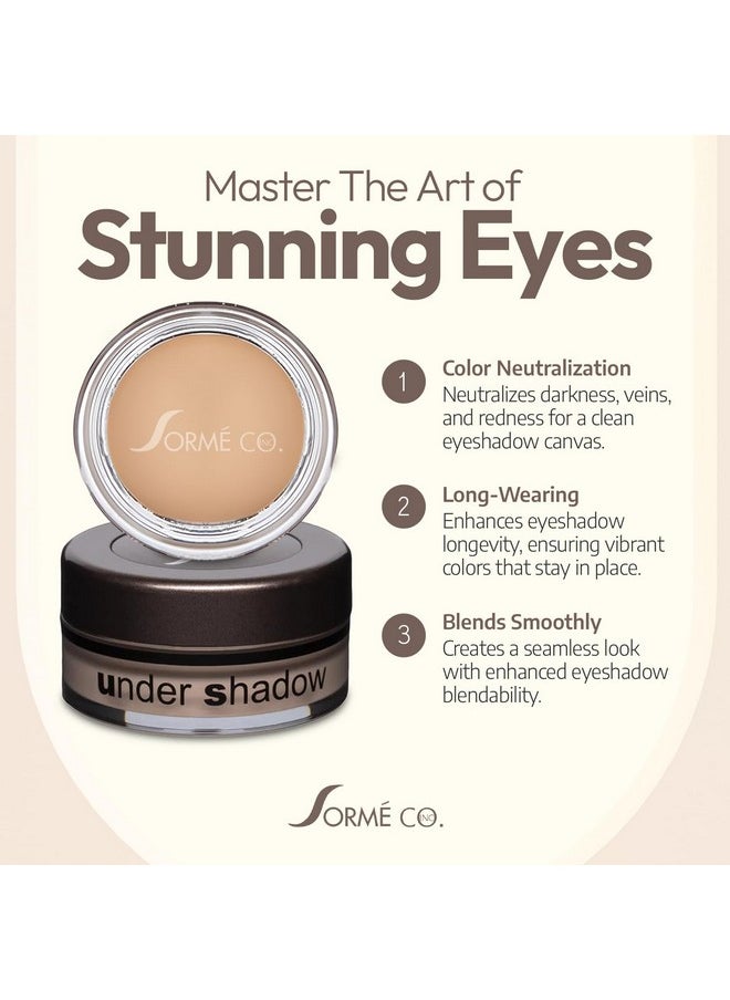Sorme Treatment Cosmetics Under Shadow Primer (0.18 oz) | Neutralizing Eyelid Primer for Crease-Proof Eye Makeup | Hydrating Cream Eyeshadow Primer | Cruelty-Free Eyeshadow Base and Under Eye Primer