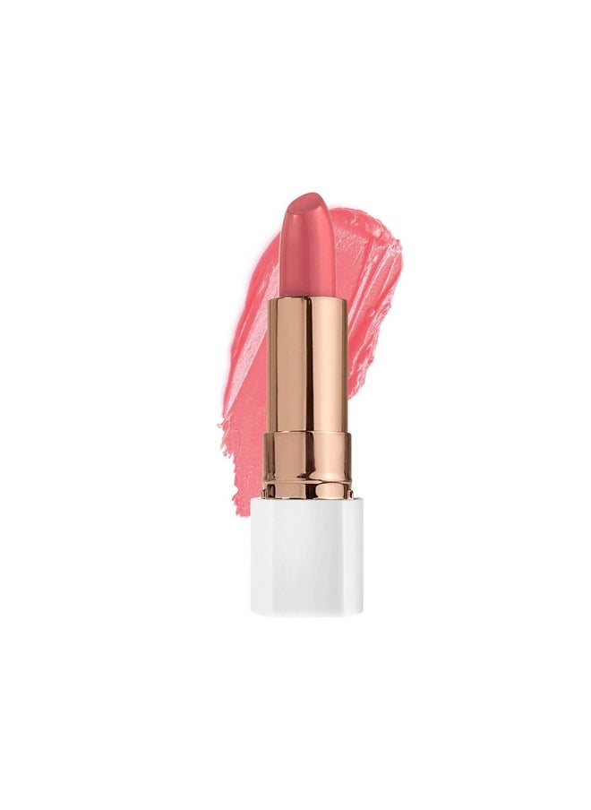 FLOWER BEAUTY By Drew Barrymore Petal Pout Lipstick - Nourishing & Highly Pigmented Lip Color with Antioxidants, Matte Finish - Coral Crush