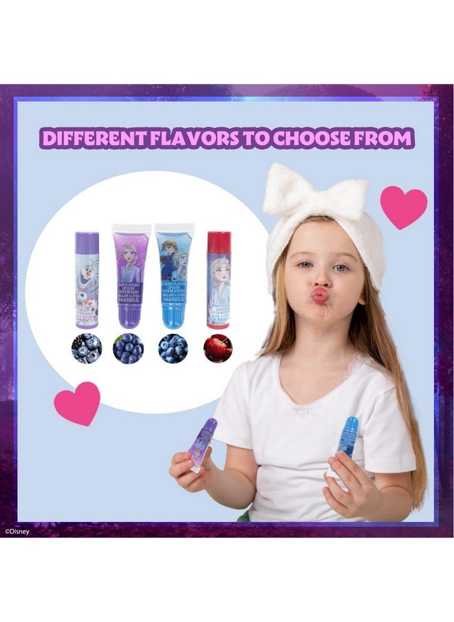 Disney Frozen - Townley Girl Super Sparkly Cosmetic Beauty Makeup Set For Girls with Clips, Lip Gloss, Nail Stickers, Lip Balm, Nail Gems and Mirror For Parties, Sleepovers & Makeovers