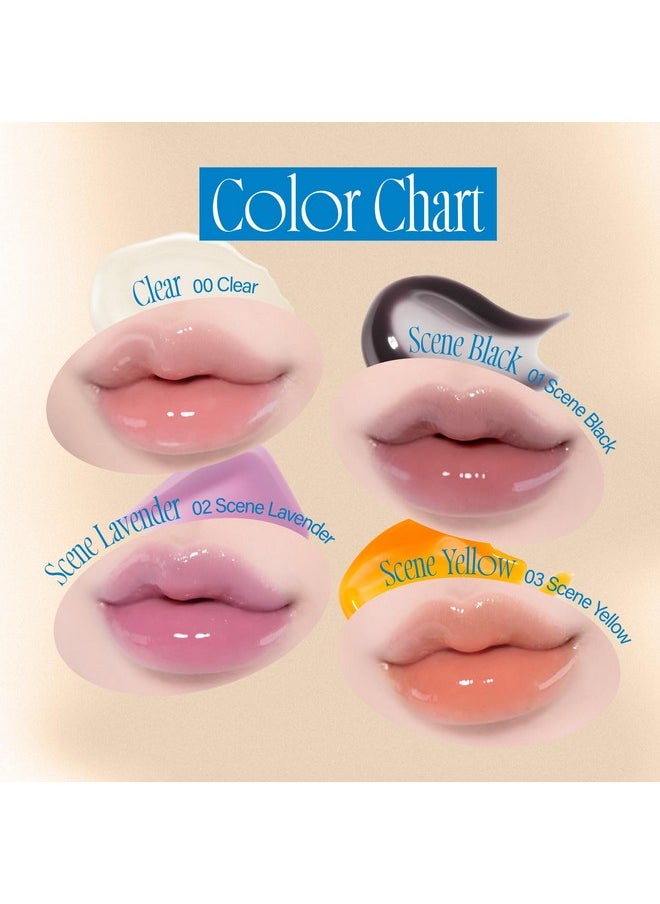 fwee 3D Changing Gloss | 01 Scene Black | Lip Gloss for changing color, Layering Gloss, Long-lasting & Plumping, Glossy | 5.6g