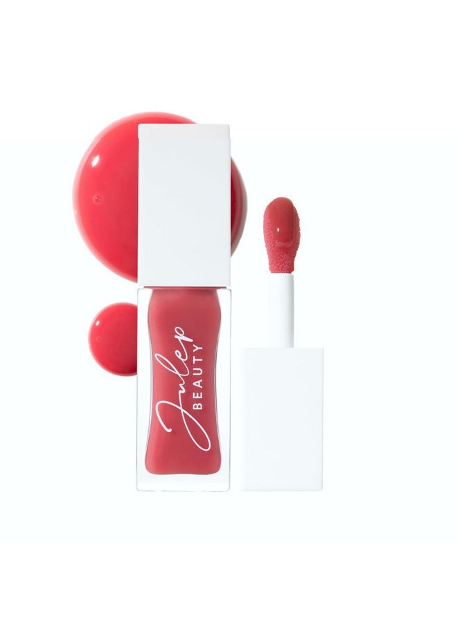 Julep So Plush Glossy Lip Oil - Nourishing Apricot, Avocado & Jojoba, Sheer Color & Shine, Moisturizing for Dry Lips-Clear Conscience (Rosy Glow, 1.15 oz)