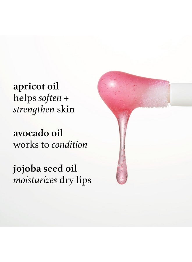 Julep So Plush Glossy Lip Oil - Nourishing Apricot, Avocado & Jojoba, Sheer Color & Shine, Moisturizing for Dry Lips-Clear Conscience (Rosy Glow, 1.15 oz)
