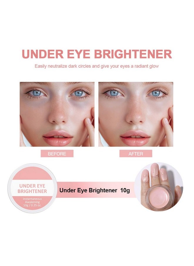 Under Eye Brightener, Concealer Full Coverage for Dark circles, Lightweight Radiant Cream Under Eye Concealer