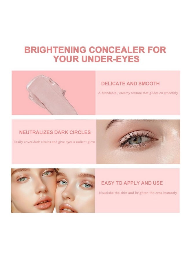 Under Eye Brightener, Concealer Full Coverage for Dark circles, Lightweight Radiant Cream Under Eye Concealer