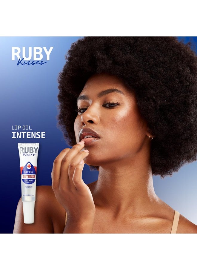 Ruby Kisses Hydrating Lip Oil Intense Treatment Gloss, Deep Hydrates & Heals with Natural Oils, Natural Shine Lip Care, Moisture, Repair & Antioxidant Protect