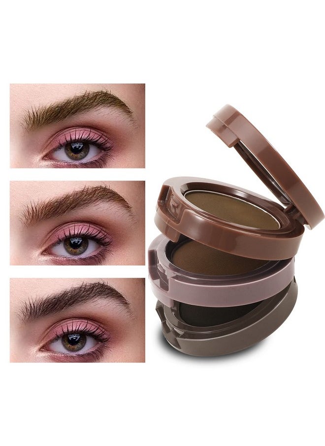 Boobeen 3 Color eyebrow Powder Palette, Waterproof Powder Eyebrow Makeup, Brow Definer Powder Eyebrow Filler to Shape Perfect Brow