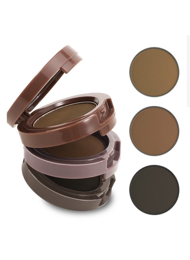 Boobeen 3 Color eyebrow Powder Palette, Waterproof Powder Eyebrow Makeup, Brow Definer Powder Eyebrow Filler to Shape Perfect Brow