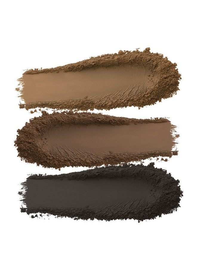 Boobeen 3 Color eyebrow Powder Palette, Waterproof Powder Eyebrow Makeup, Brow Definer Powder Eyebrow Filler to Shape Perfect Brow