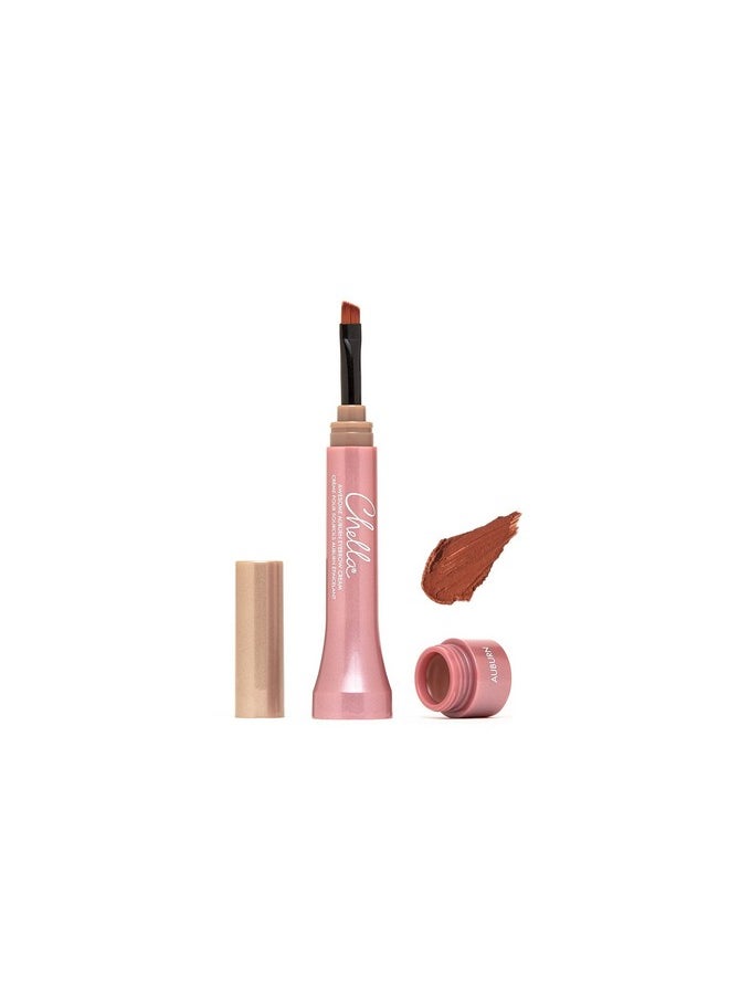Chella Eyebrow Cream, Awesome Auburn - Vegan, Cruelty Free, Paraben Free, Gluten Free Eyebrow Pomade Makeup - Long Wearing, Velvet Consistency, Water Resistant