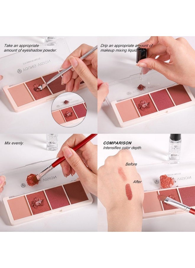 YOUNG VISION Makeup Mixing Liquid - Eyeshadow/Foundation Mixing Medium, Eyeliner Sealer, Pigment Enhancer, Glitter Adhesive, Waterproof Custom Makeup Converter, 9ml/0.3 fl oz