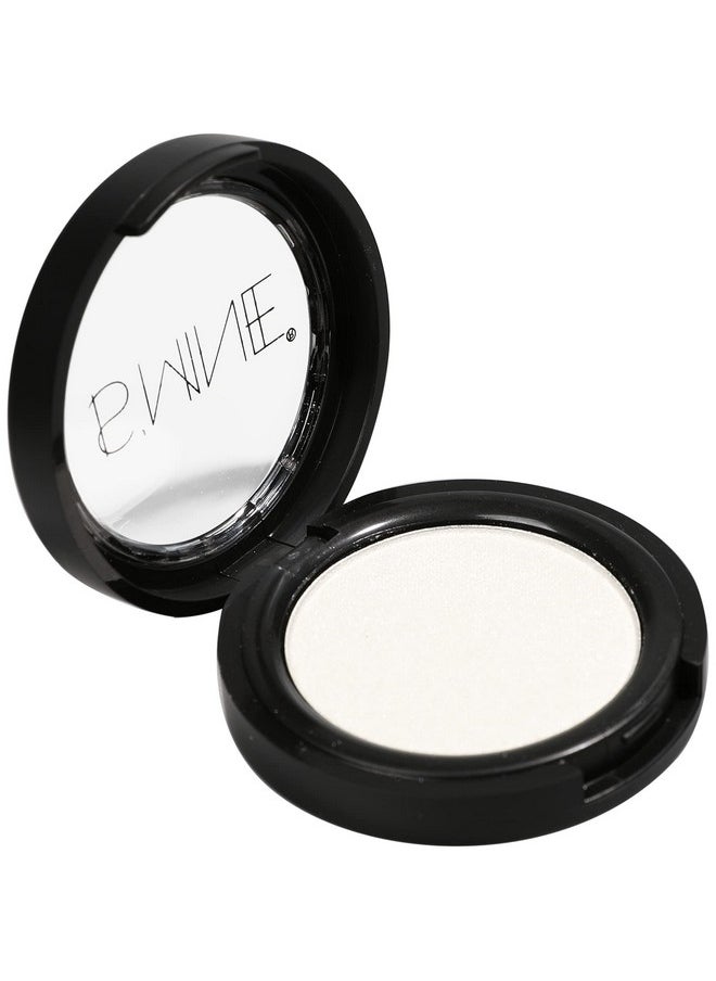 ISMINE Single Eyeshadow Powder Palette Shimmer Pearl White, High Pigment, Longwear Single White Eye Makeup for Day & Night (#01)