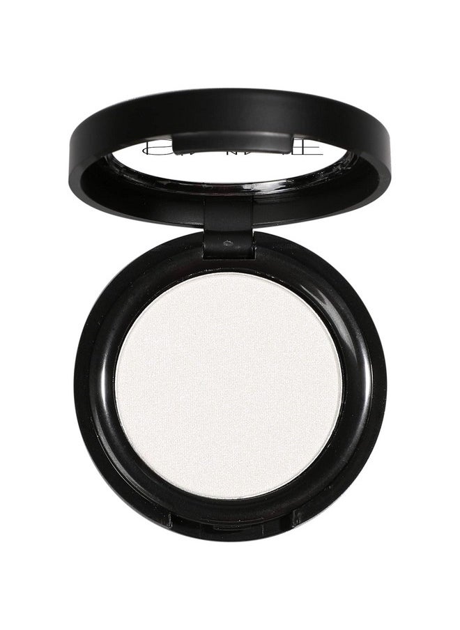 ISMINE Single Eyeshadow Powder Palette Shimmer Pearl White, High Pigment, Longwear Single White Eye Makeup for Day & Night (#01)