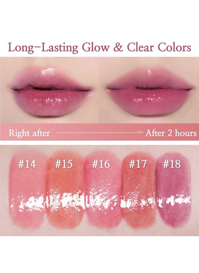 BBIA Glow Lip Tint - Lip Plumping, Volumizing Glossy & Glowy Lip Stain Naturally Moisturizing Comfortable Texture Lightweight Long-Lasting Vivid Color Non-Sticky Non-Dry Korean (18 WINTER, Pack of 1)