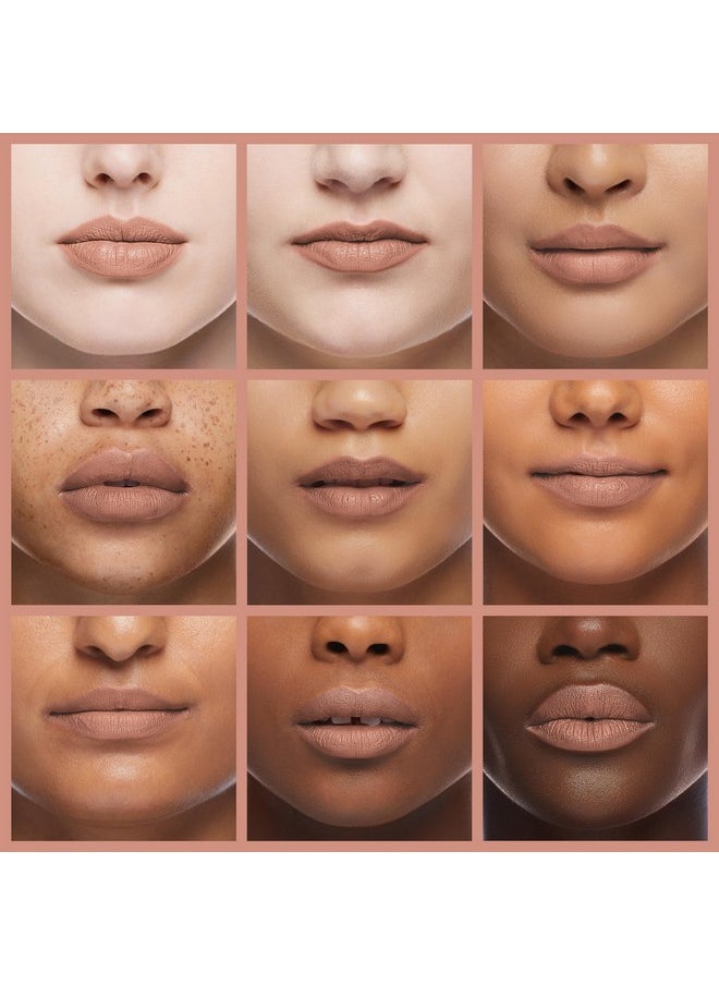 IONSGAKO Matte Nude Lipstick Velvet Lip Gloss Non-Fading Non-Sticky Cup Nude Lipstick Matte Lip Stain Long Lasting Waterproof Lipstick for Women Girls Daily Lip Makeup - White Peach