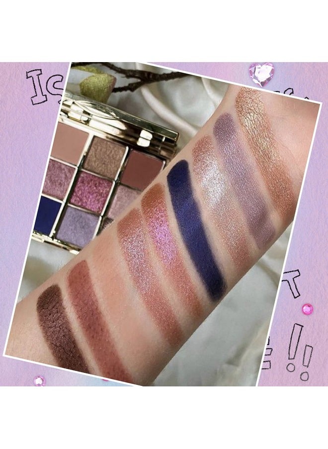 Catkin Eyeshadow Palettes 9 Blendable Shades Smooth Long Lasting Eyeshadow Matte and Glitter Eye Makeup Highly Pigmented Makeup Palettes C08 Morandi