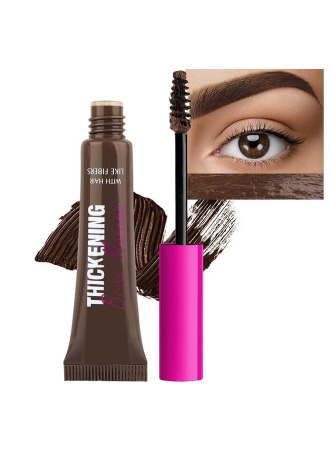 Tinted Thickening Brow Mascara,Brow Fast Sculpt,Waterproof, Transfer-proof, Brush to Fill in Eyebrows and Cover Gray Hairs - Cruelty Free - Light Medium Brown (1pc 07 Espresso)