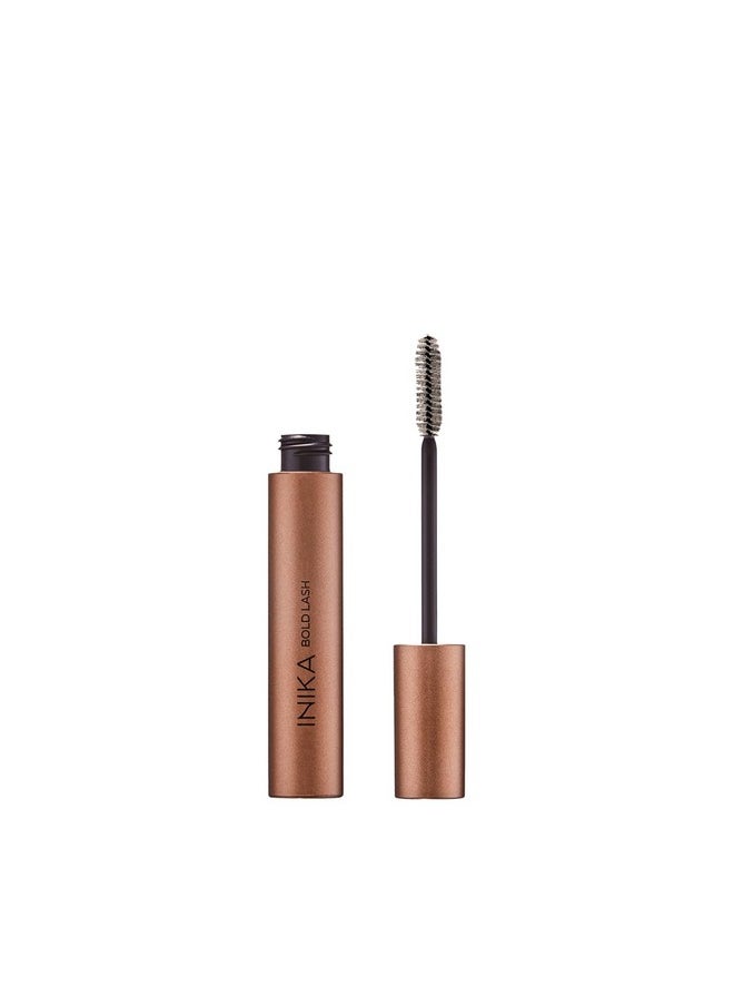 INIKA Organic Bold Lash Mascara, Vegan and Non-Toxic, Amplifies Lashes for Volume and Length, with Conditioning Botanical Ingredients and Pure Mineral Pigments, Cruelty-Free, 0.43 fl oz / 13ml