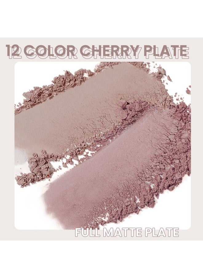 AMY'S DIARY 12-Color Light Pink Purple Eyeshadow Palette for Versatile Day-to-Night Looks - Blendable, Long-Lasting, and Highly Pigmented. Elevate Your Eye Makeup- Unleash Your Unique Style (08#)